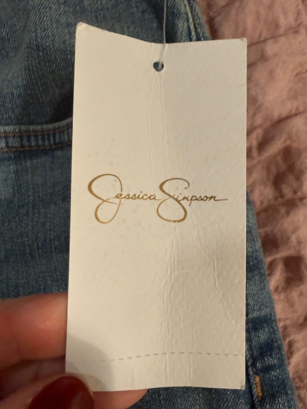 Jessica Simpson Women’s Dance the Night Away Wide Leg Boyfriend Jeans, Size 10 - Picture 4 of 12